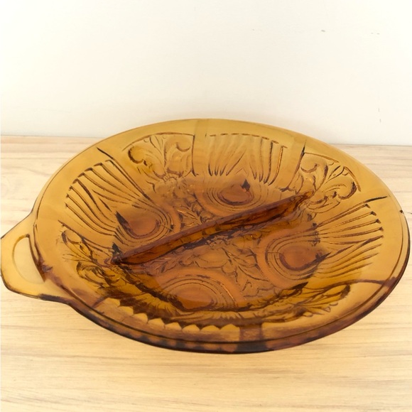 Vintage Amber Indiana Glass Kilarney Pattern 🌸 - Picture 5 of 6